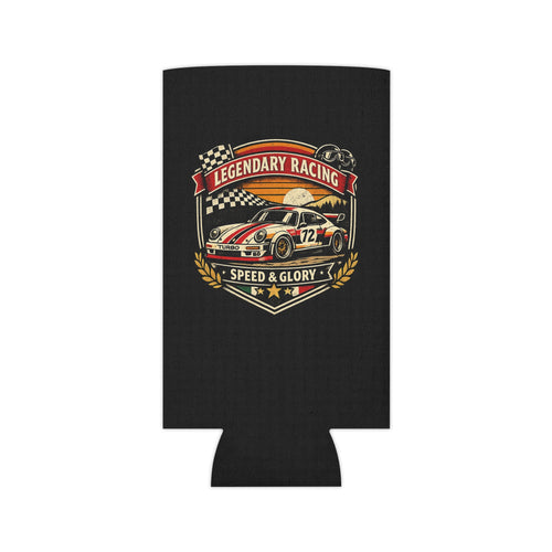 Can Cooler — Legendary Racing "Speed & Glory" Vintage Race Car Design